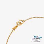 گردنبند طلا دست اول کم اجرت  - طرح شبدر چهار پر