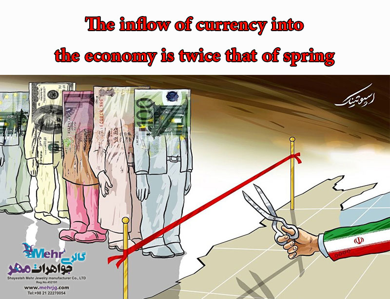 The inflow of currency into the economy is twice that of spring